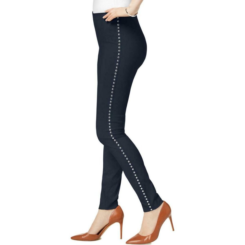 INC International Concepts Blue Stud Pants NWT 8